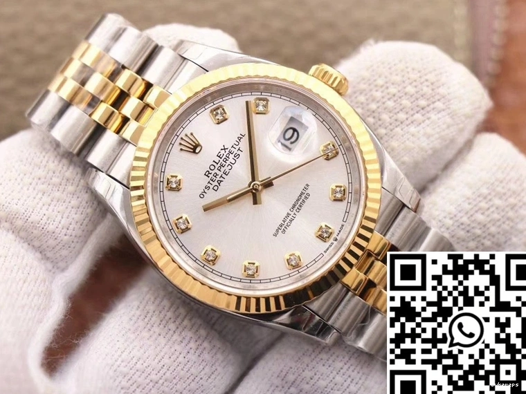 White 126233 EW Dial Datejust Rolex Factory 0328